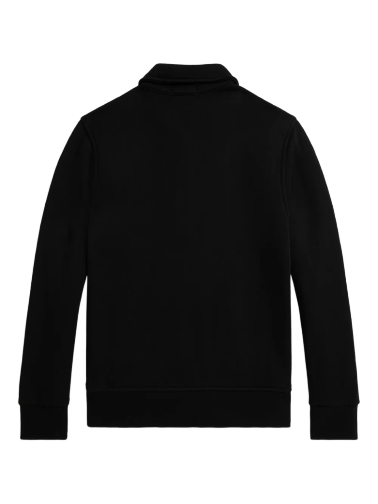 POLO RALPH LAUREN KIDS флисовый джемпер с застежкой-молнией на воротнике, черный — фото 2