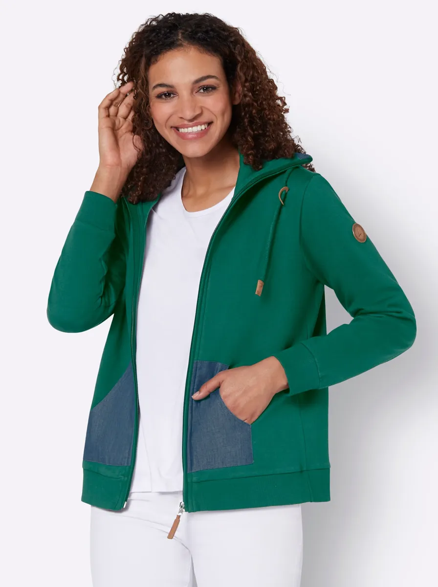 

Повседневная куртка-рубашка "Sweat Jacket" Casual Looks, зеленый
