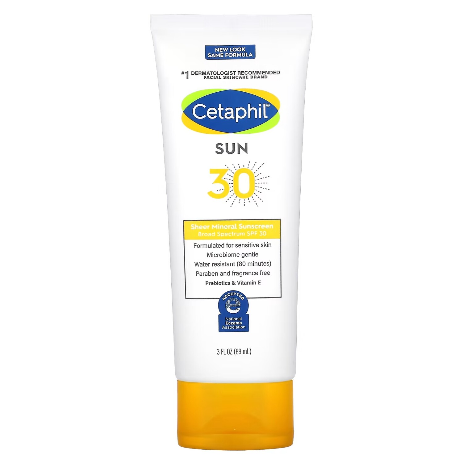 

Прозрачный минеральный солнцезащитный крем Cetaphil SPF 30, 89 мл.