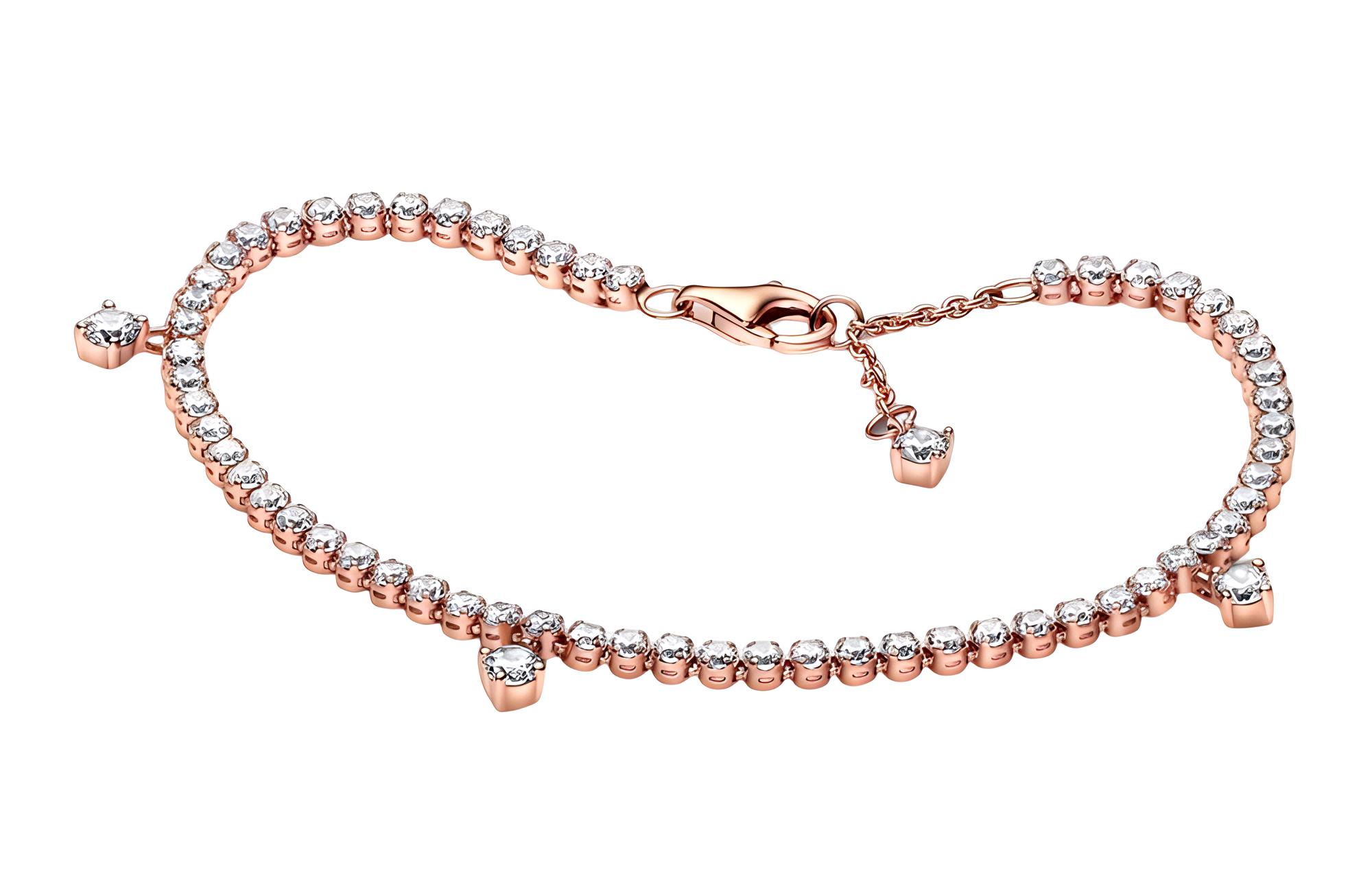 

Pandora Браслет 14K Rose Gold для женщин красный