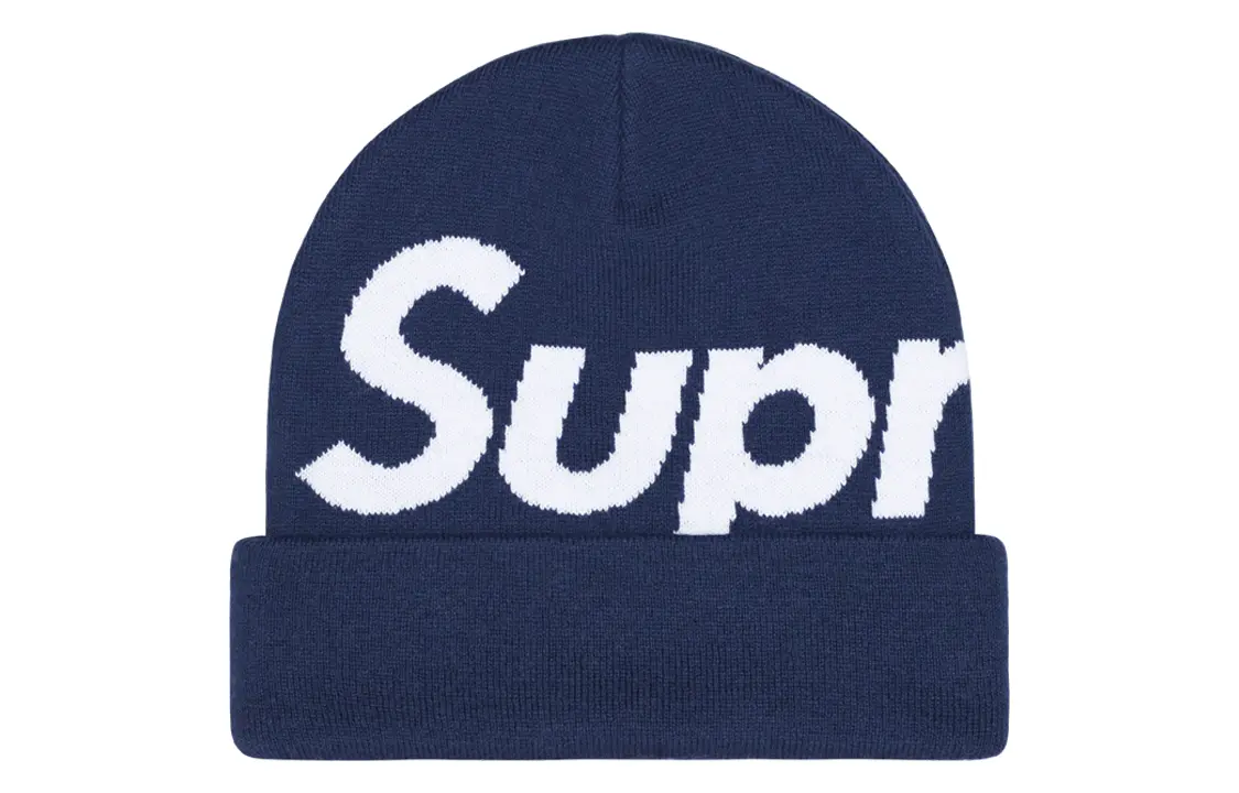 

Шапка Supreme Big Logo, синий