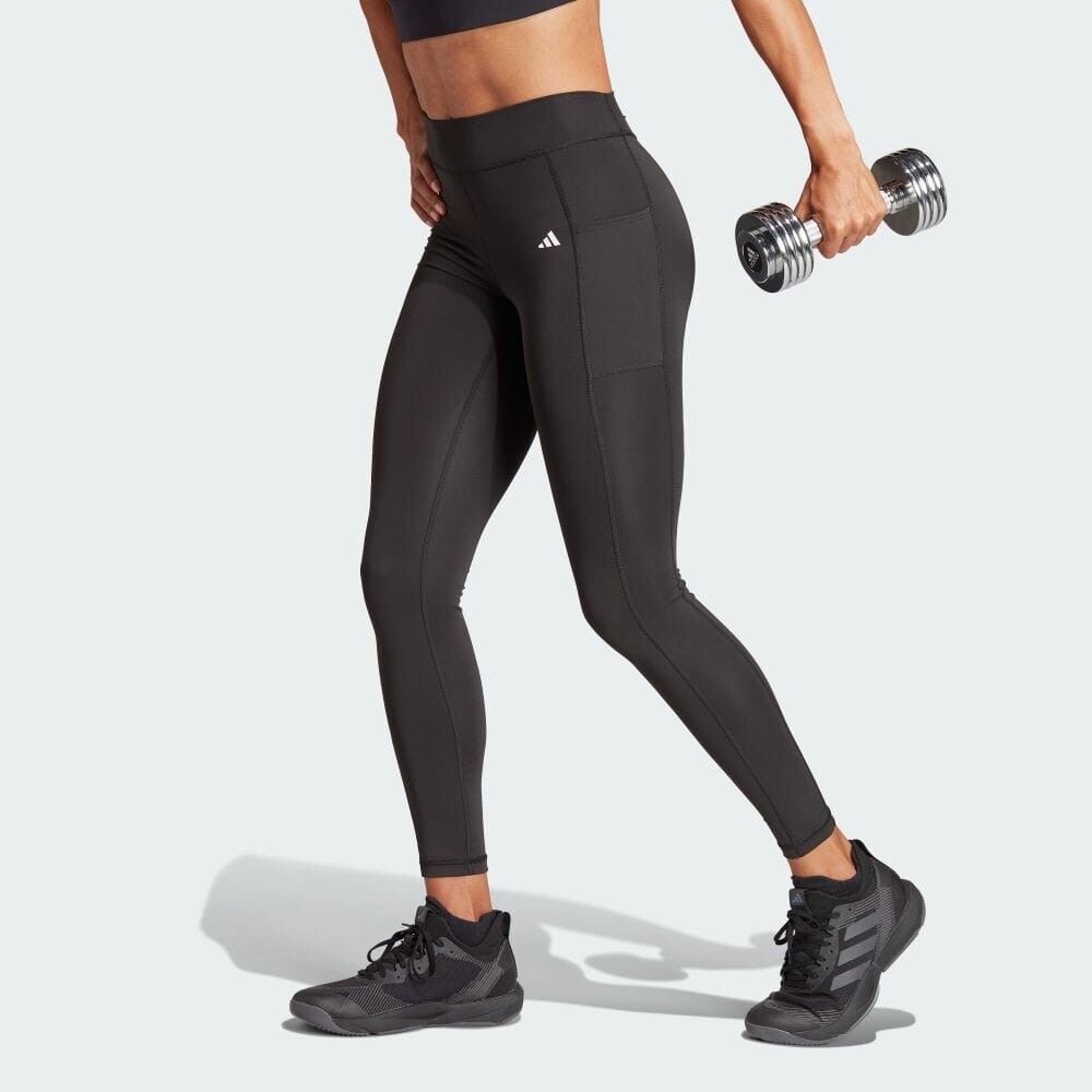 

Тайтсы Adidas OPTIME 7/8 length leggings, черный
