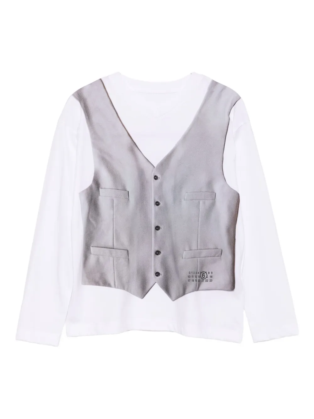 

Базовая футболка MM6 Maison Margiela Kids, белый