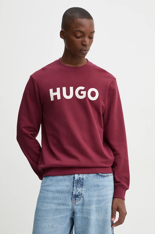 

Хлопковая толстовка Hugo, красный