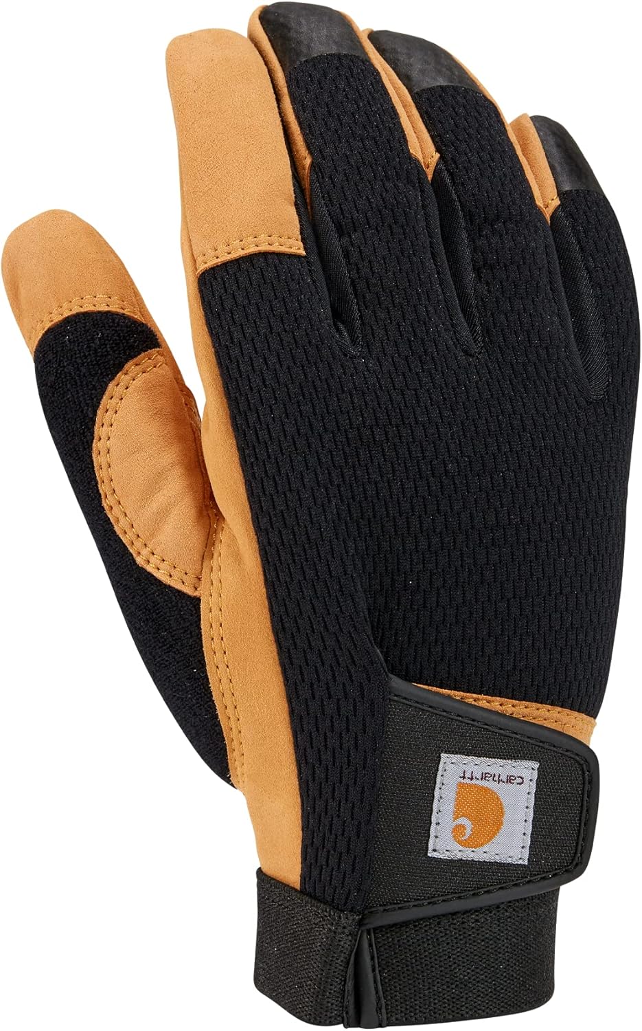 

Мужские перчатки Carhartt из синтетической кожи с сенсорным покрытием и манжетой, обеспечивающей высокую подвижность, Black Barley