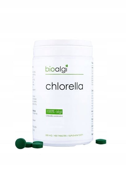 

Bioalgi, Таблетки хлореллы, 400 таблеток.