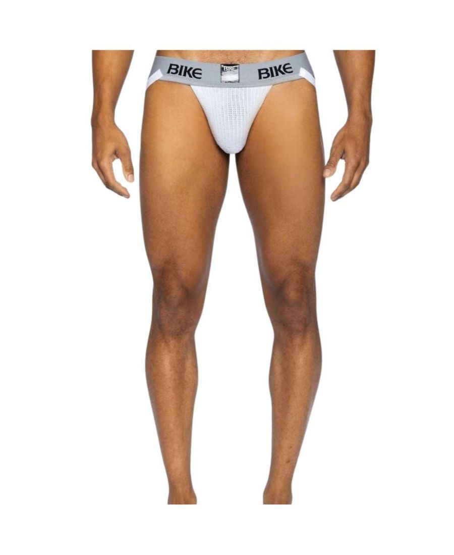 

Мужские классические трусы-джокстрапы BIKE Athletic, White