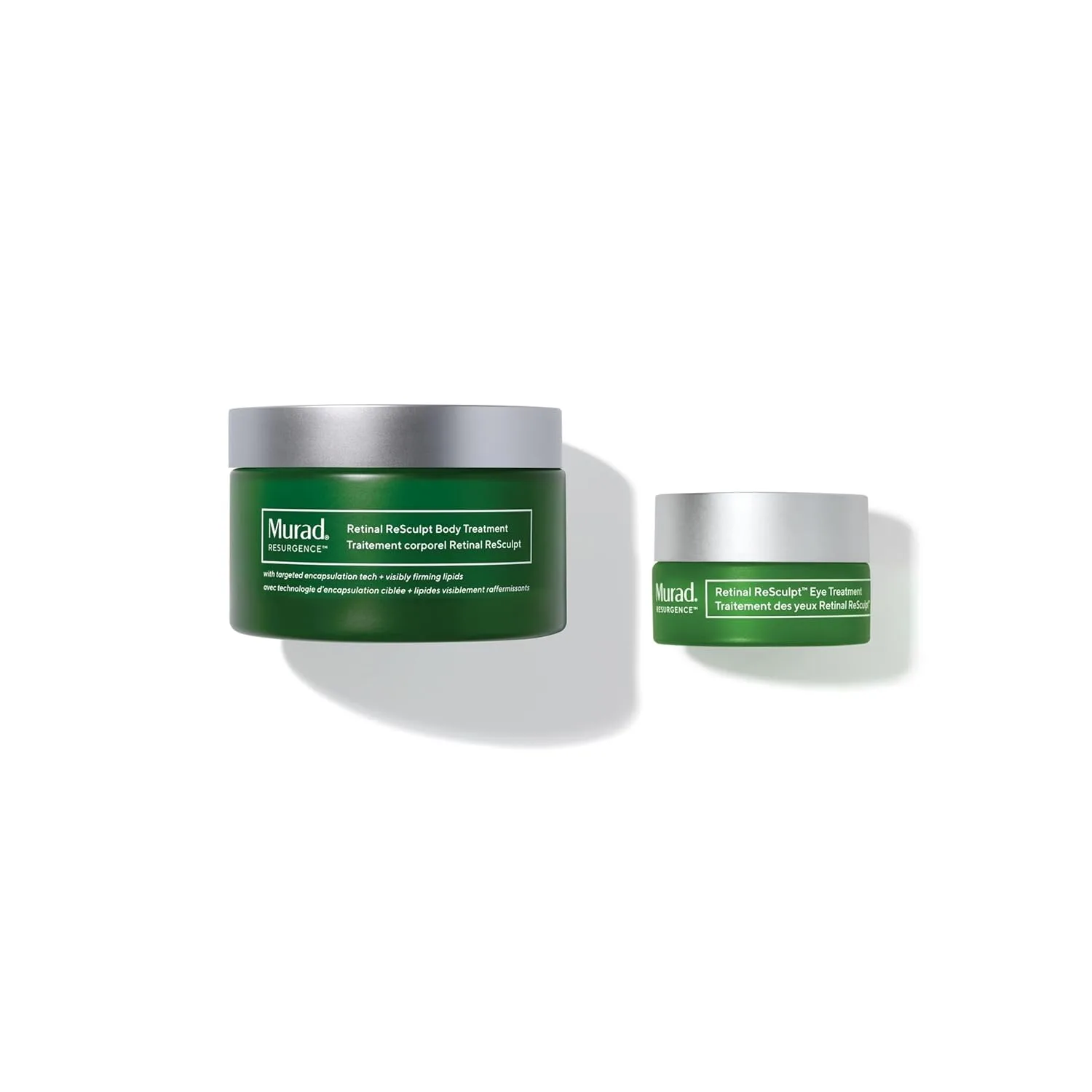 Набор Murad Retinal Body & Eye Combo - ReSculpt Body & Eye Lift Treatments для борьбы с дряблой кожей, целлюлитом, морщинами и растяжками, 2 флакона.