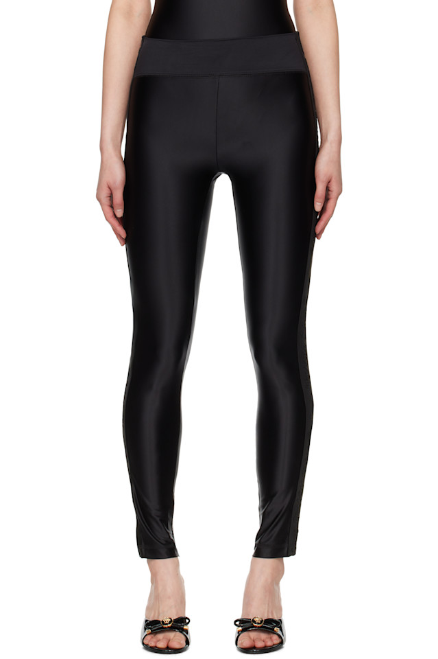

Леггинсы с логотипом Versace Jeans Couture, черный