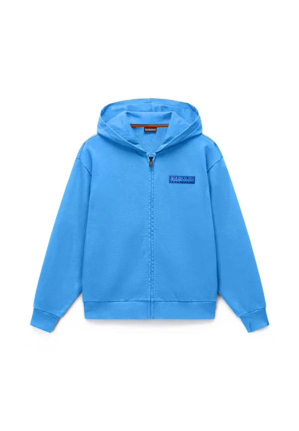 Новая толстовка унисекс на молнии с логотипом в виде коробки. Napapijri, Blue Jasper B A