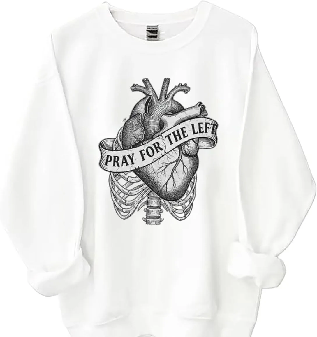 

Толстовка Pray For The Left с анатомическим принтом сердца Czbic