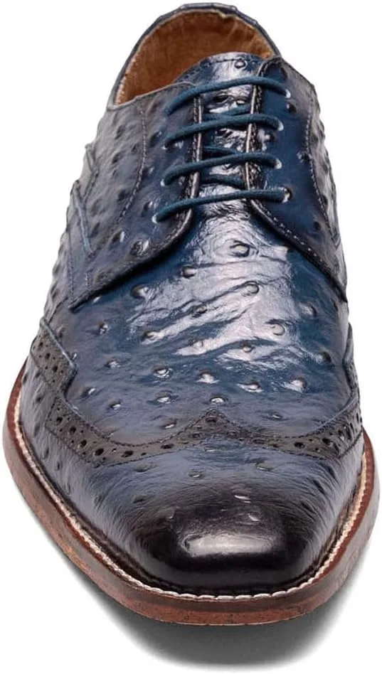 Мужские оксфорды Stacy Adams Gennaro Wingtip Oxford, Darkblue — фото 4