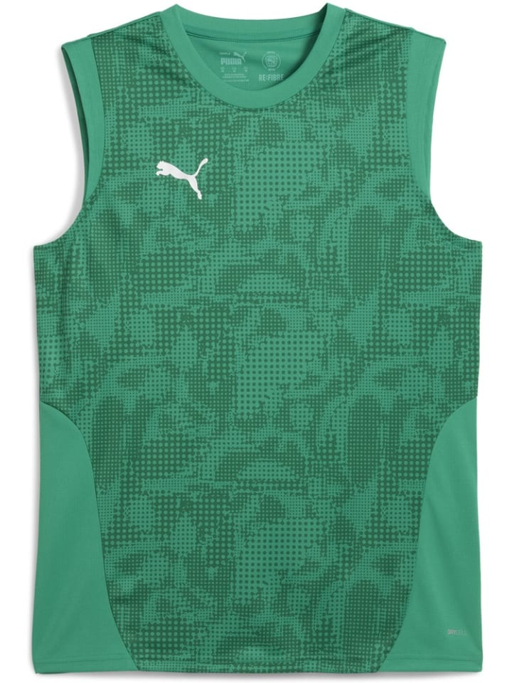

Спортивная футболка TeamCUP Training Sleeveless Jersey зеленого цвета Puma