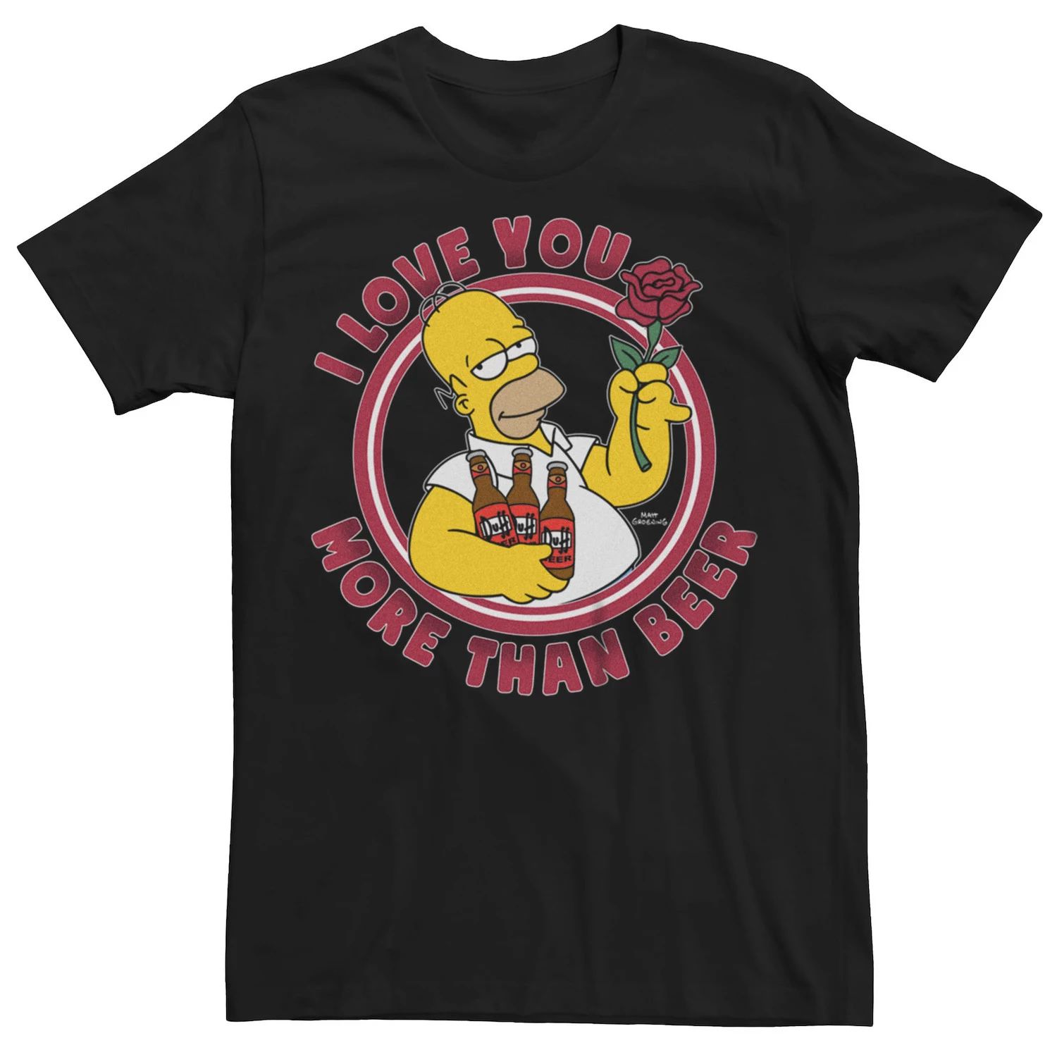 

Мужская футболка The Simpsons Love And Beer Licensed Character