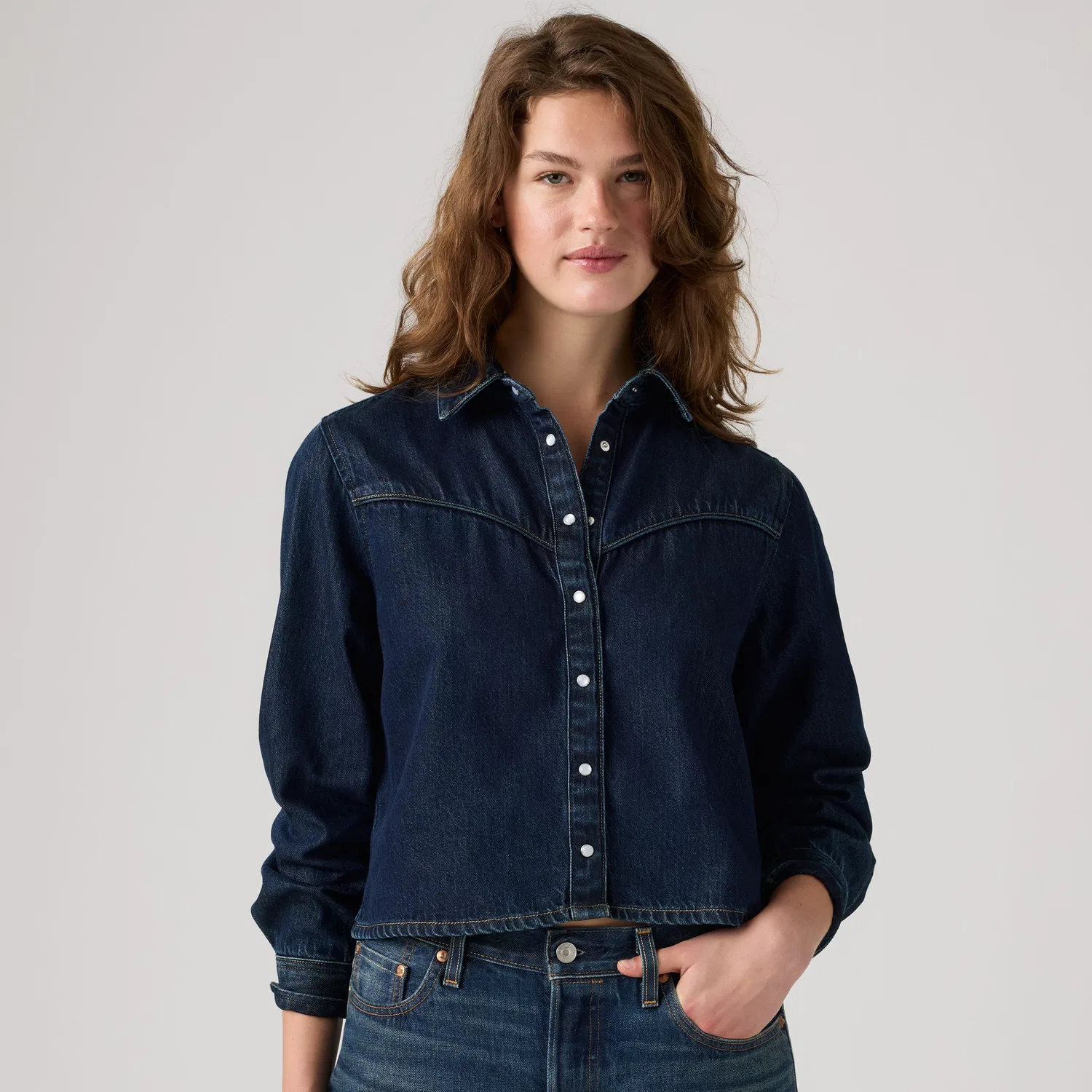 Рубашка Логана Levi's, Dark Wash