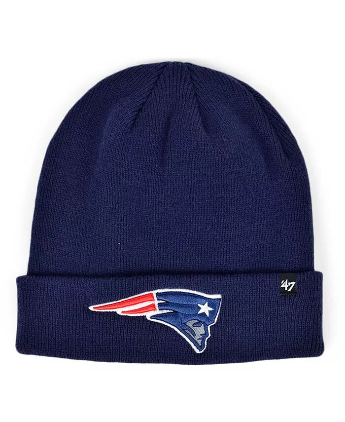 

Базовая трикотажная шапка New England Patriots '47 Brand, синий