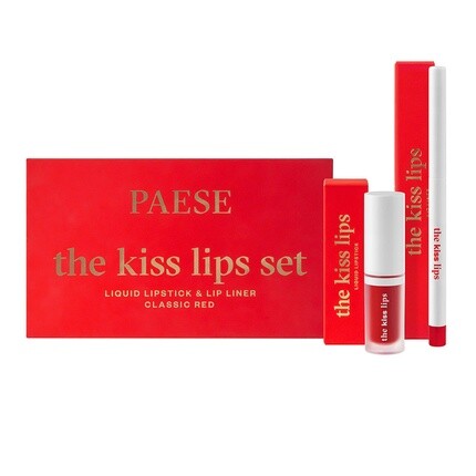 

Помада для губ The Kiss Lips, оттенок 06, классический красный - 34 мл Paeseset