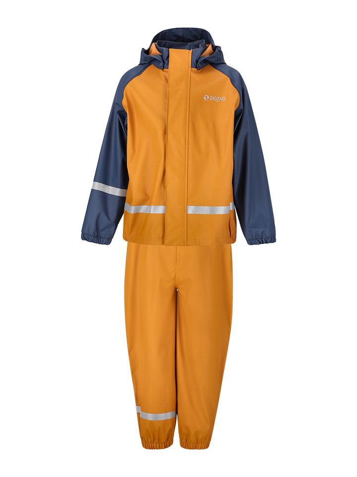 

Zigzag 2 предмета. Дождевой костюм "Гильбо" оранжево-темно-синего цвета