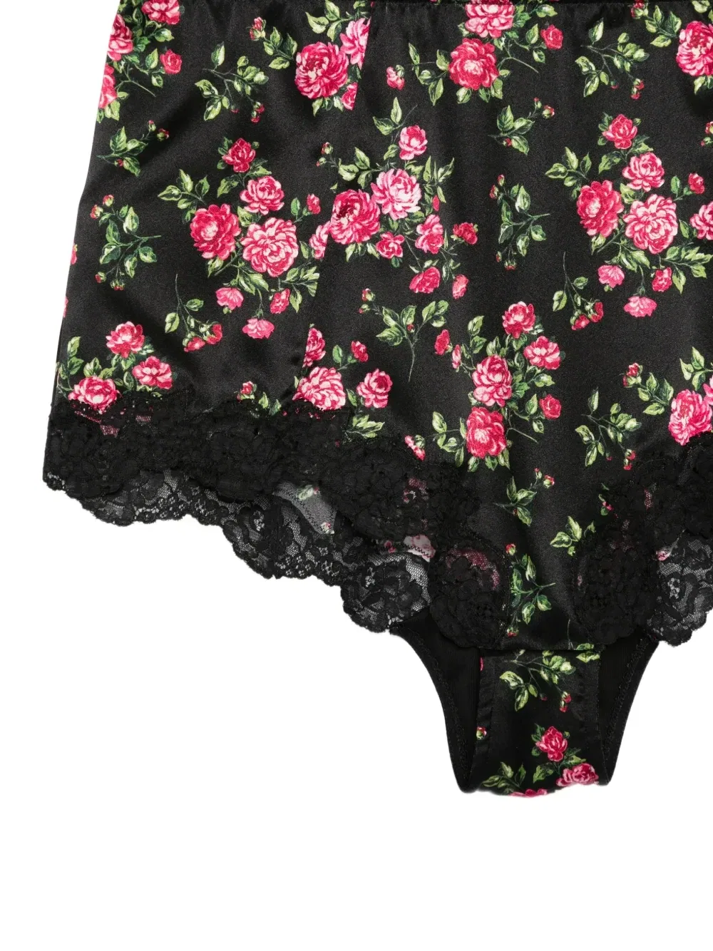 Трусы-брифы с цветочным принтом DOLCE & GABBANA, черный — фото 3