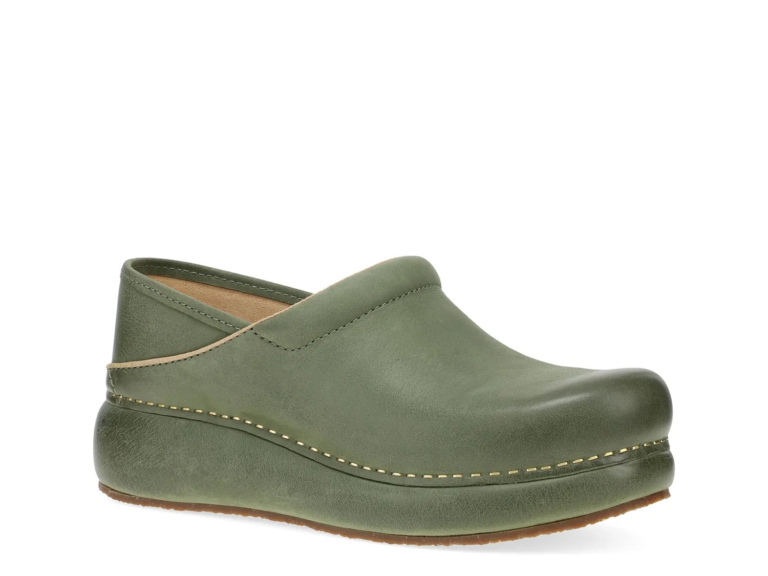 Слипоны Dansko Platform Pro Slip-On, темно-зеленый