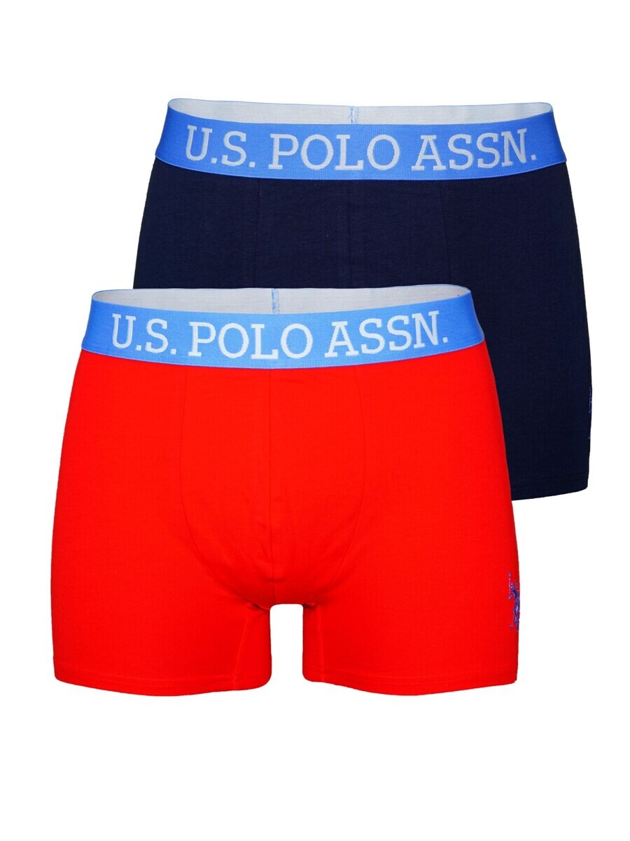 

Боксеры U.S. POLO ASSN. Boxer shorts, цвет Navy/Light blue/Red
