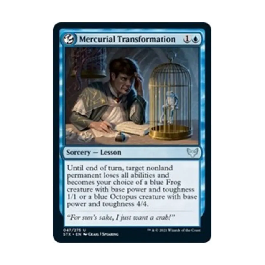 

CCG Меркуриальная трансформация (U), MTG - Strixhaven - School of Mages