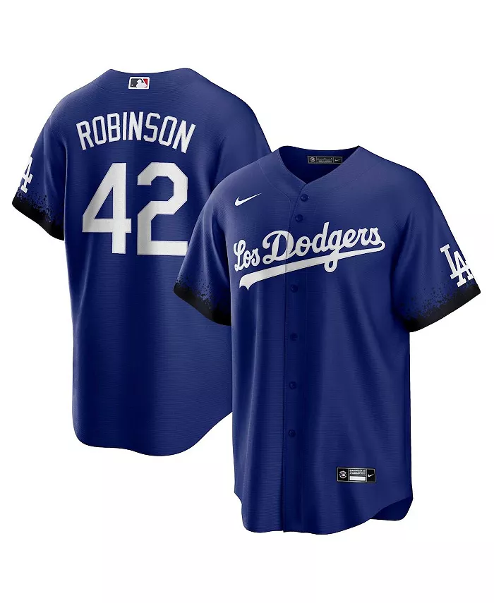 

Мужская реплика игровой футболки Jackie Robinson City Connect Los Angeles Dodgers Nike
