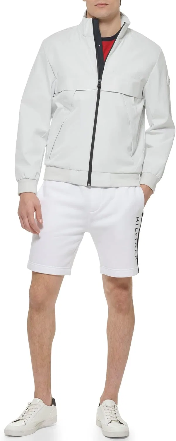 Мужская куртка-бомбер Tommy Hilfiger с чистым логотипом — фото 2