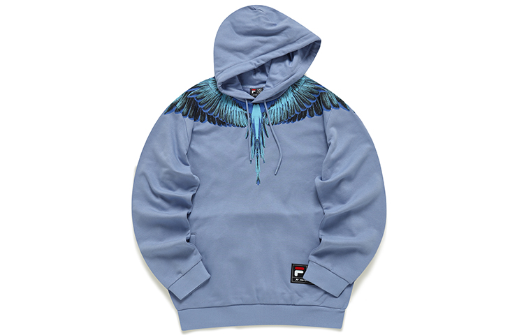 

FILA FUSION Свитшот из коллекции Marcelo Burlon Collaboration, унисекс, светло-лунный, синий