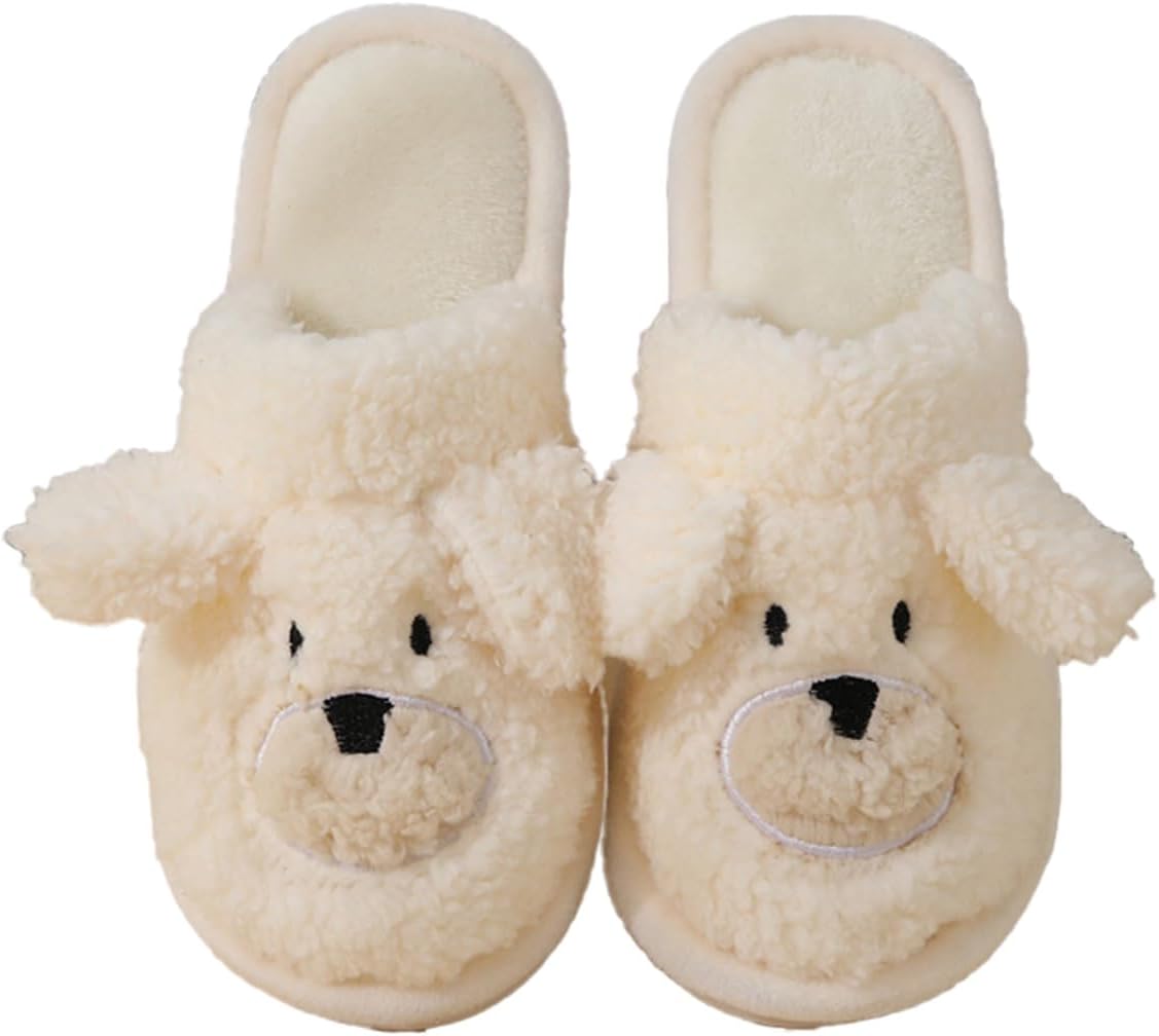 

Тапочки Loizziuy Cute Bear милые плюшевые тапочки для женщин и мужчин, теплые зимние тапочки с эффектом памяти, мягкие теплые домашние ботинки, белый