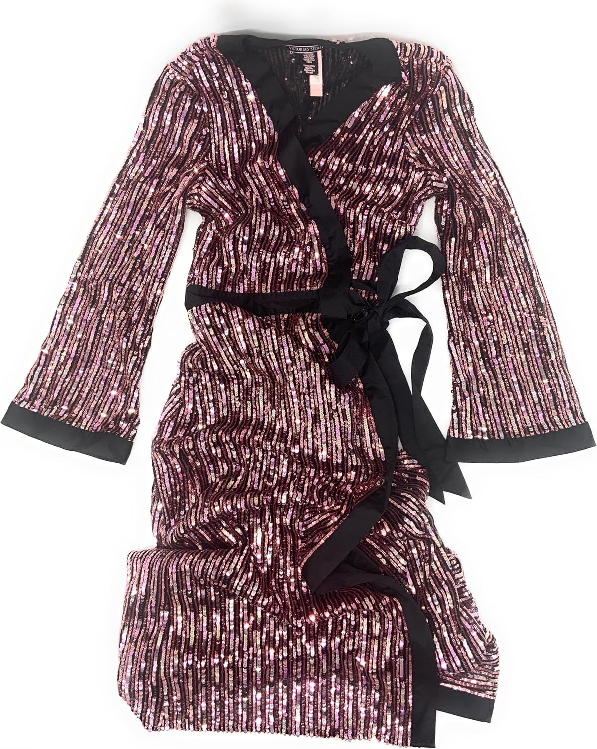 

Халат Victoria's Secre с длинными пайетками и блестками Victoria's Secret, Black/Pink