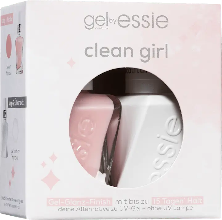 Лак для ногтей essie Nagellackset Gel Couture Routine Clean Girl, 2tlg, 1 St — фото 2