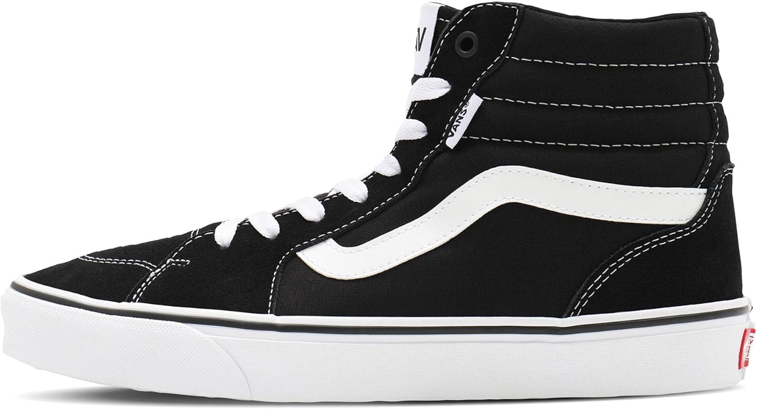 Vans мужские кроссовки Filmore Hi-Top, Suede/Canvas Black/White — фото 4