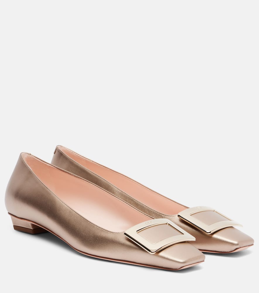 Балетки Belle Vivier 25 из кожи Roger Vivier, Oro Chiaro