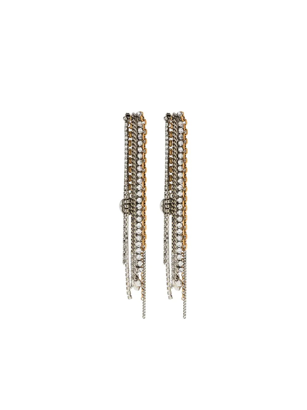 

Серьги с кристаллами Alexander McQueen, серебряный