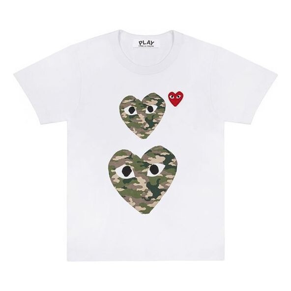 

Футболка camouflage large short sleeve white Comme Des Garcons Play, белый