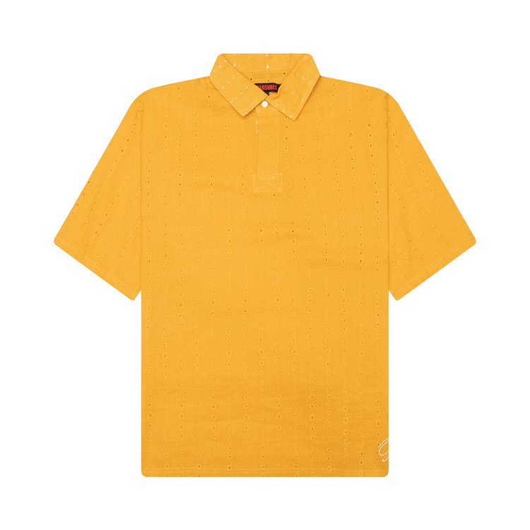 

Поло Pleasures Clarity Woven Polo, желтый