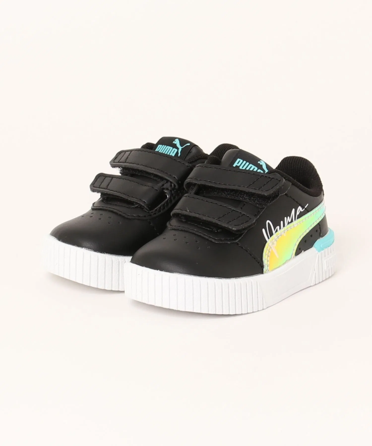 Детские кроссовки PUMA Carina 2.0 Crystal Wings для малышей чёрные