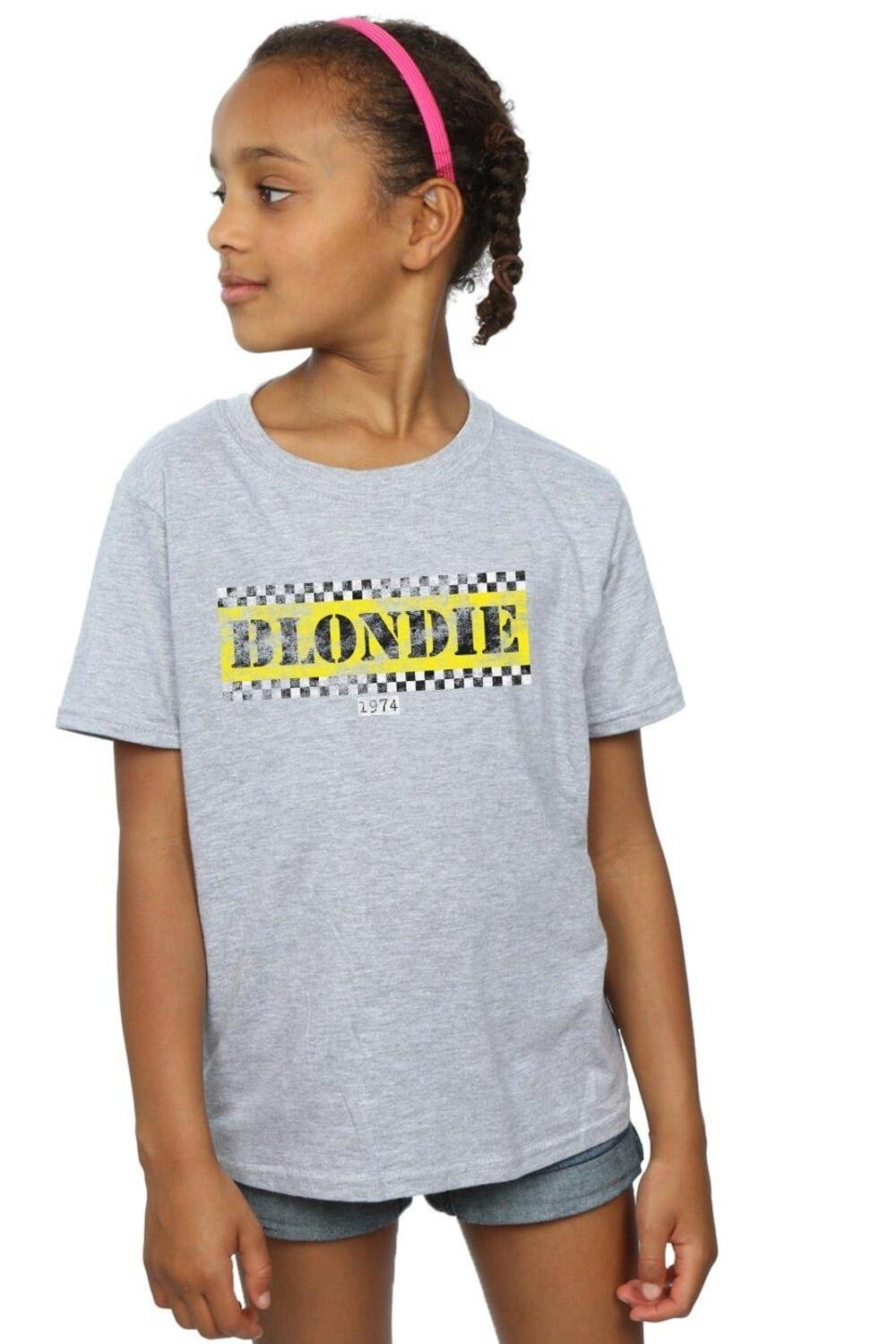 

Хлопковая футболка Taxi 74 Blondie, серый