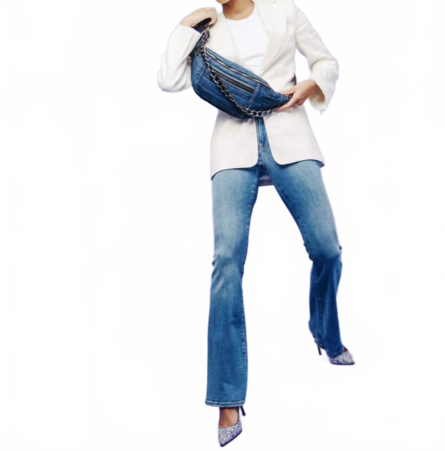 

Женская сумка-слинг Sister из джинсовой ткани с эффектом потертости THINK ROYLN, stone washed denim