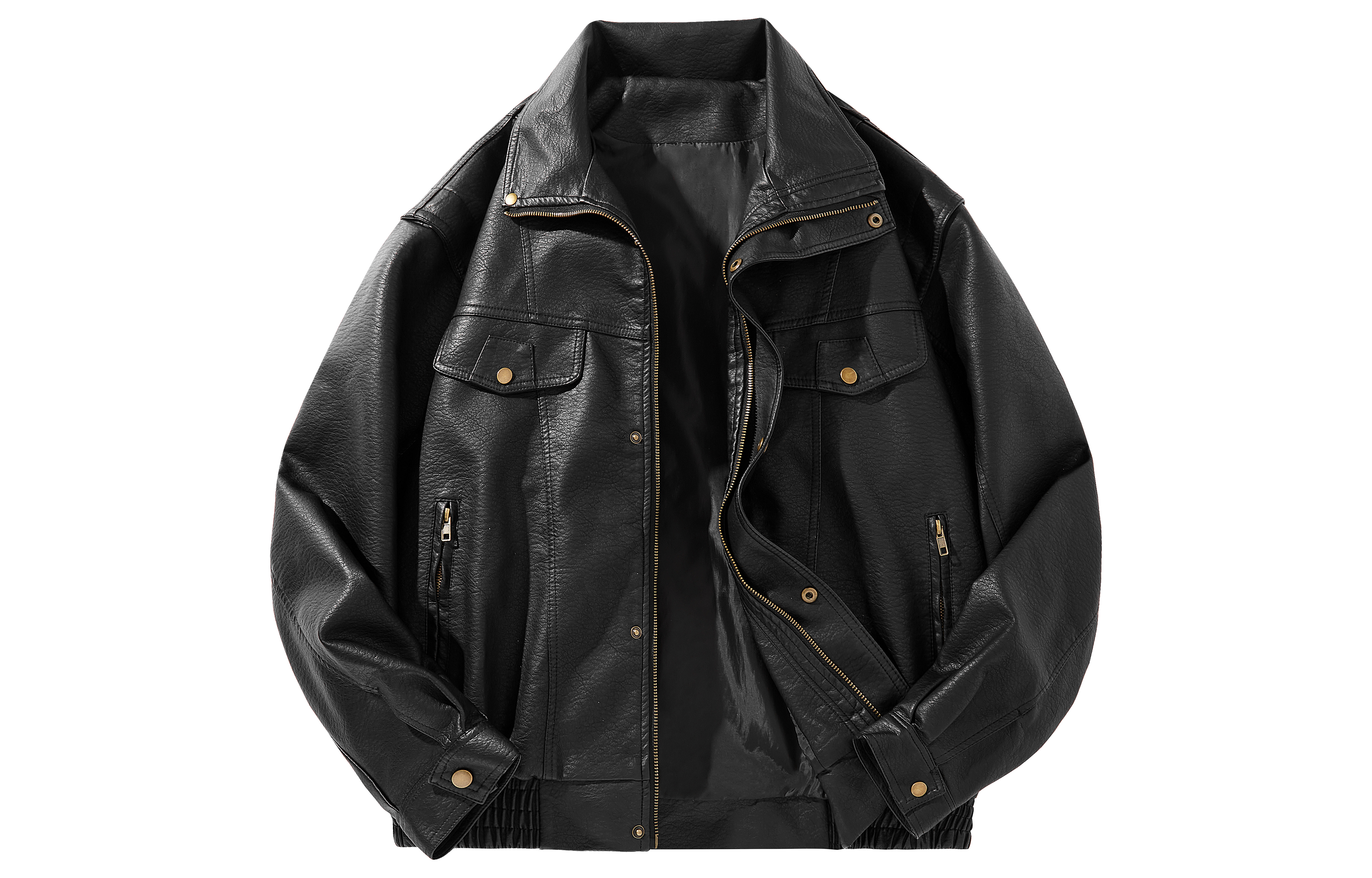 

Кожаная куртка унисекс CREAZIONI LA FANTASIA E MOBILE, Gray Fleece-Lined