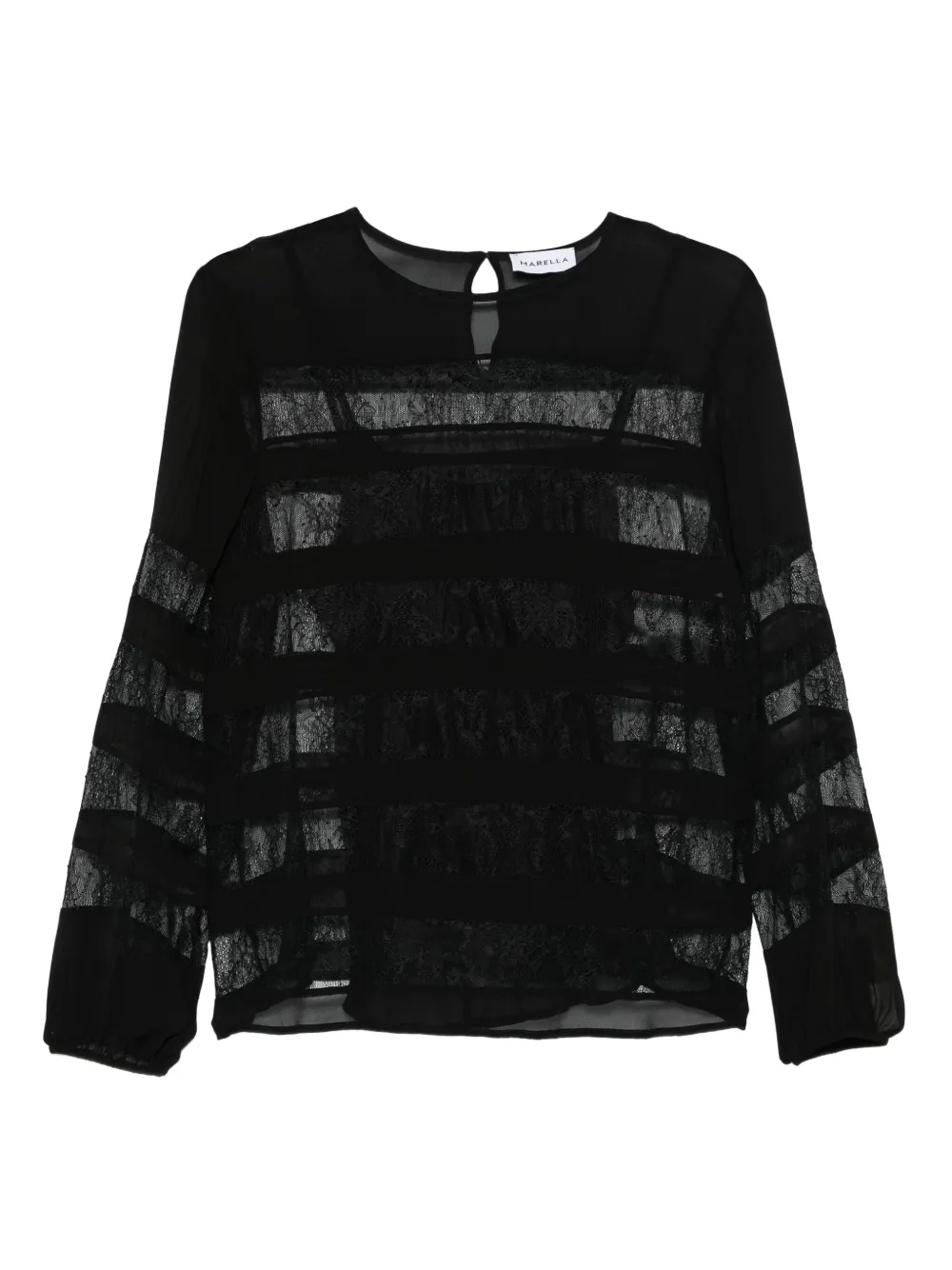

Кружевная блузка Piquet Marella, черный