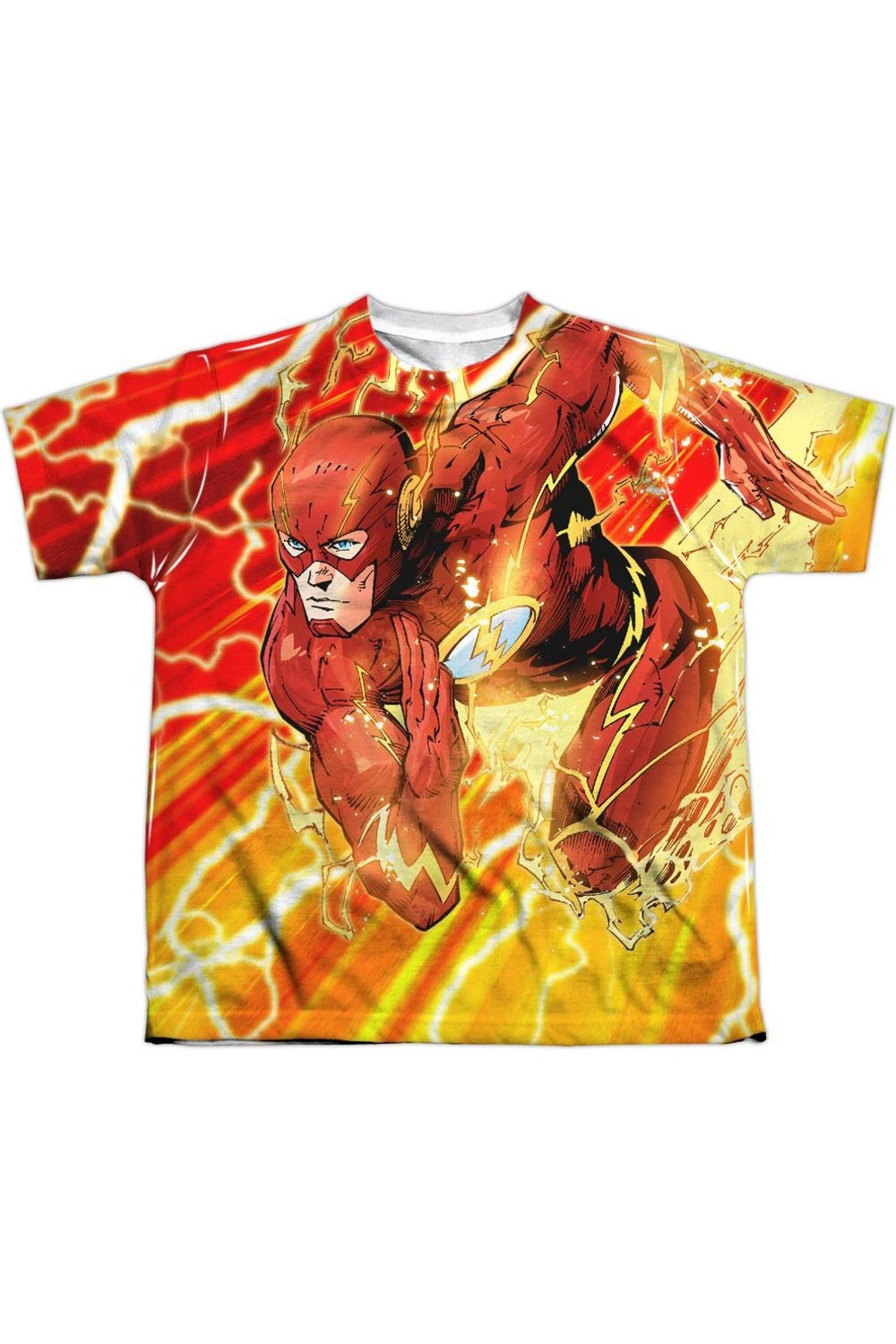 

Футболка с коротким рукавом для детей Justice League of America Lightning Dash из полиэстера Gildan, белый