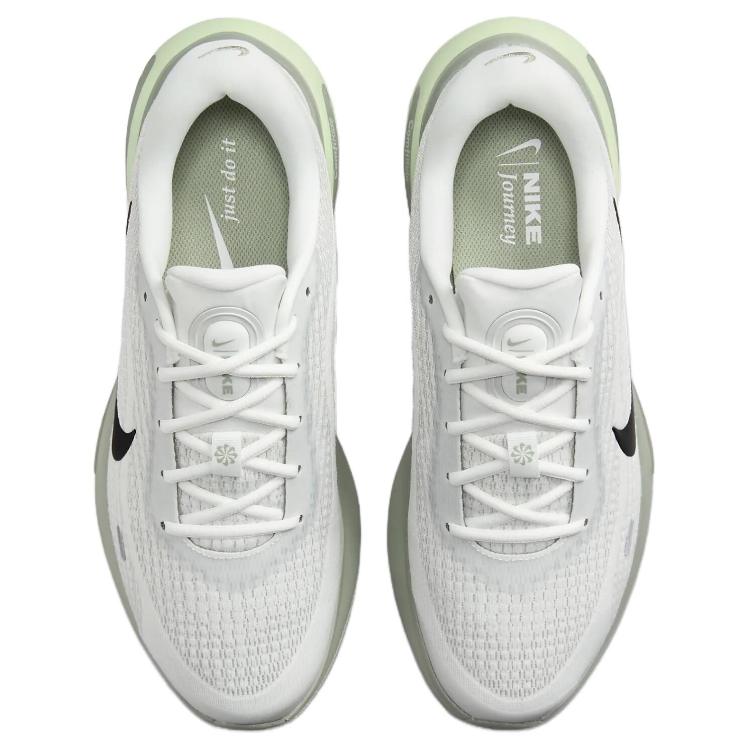 Кроссовки для бега Journey Run мужские с низким верхом белые/зеленые Nike — фото 3