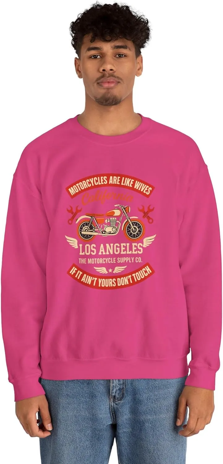 Калифорнийский мотоциклетный унисекс свитшот для байкеров, винтажный стиль — фото 3