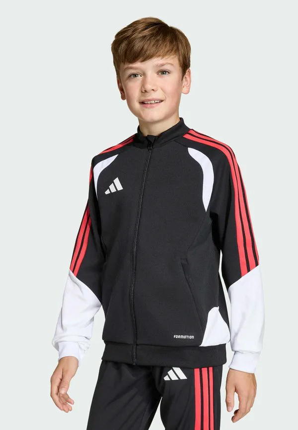 Тренировочная куртка Adidas Performance, Black Semi Lucid Red