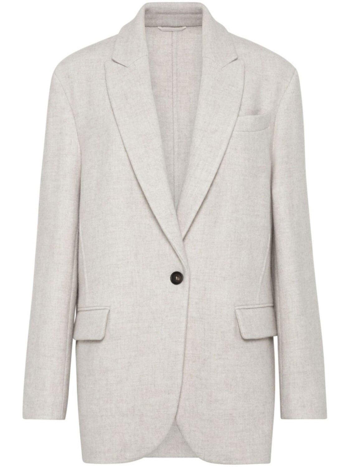 

Brunello Cucinelli пиджак с декором Monili, белый