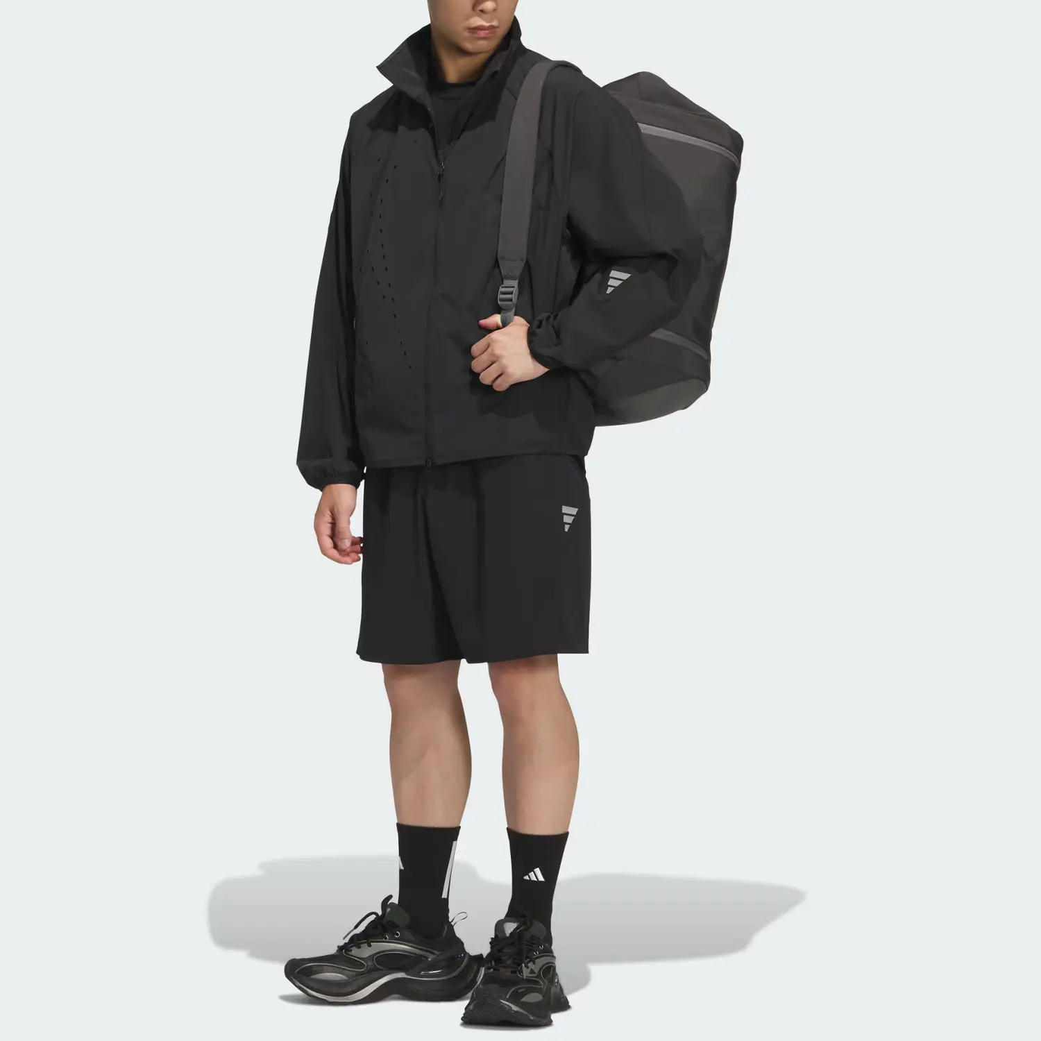 FOS SS25 WOVEN повседневные шорты мужские Adidas, черный — фото 3