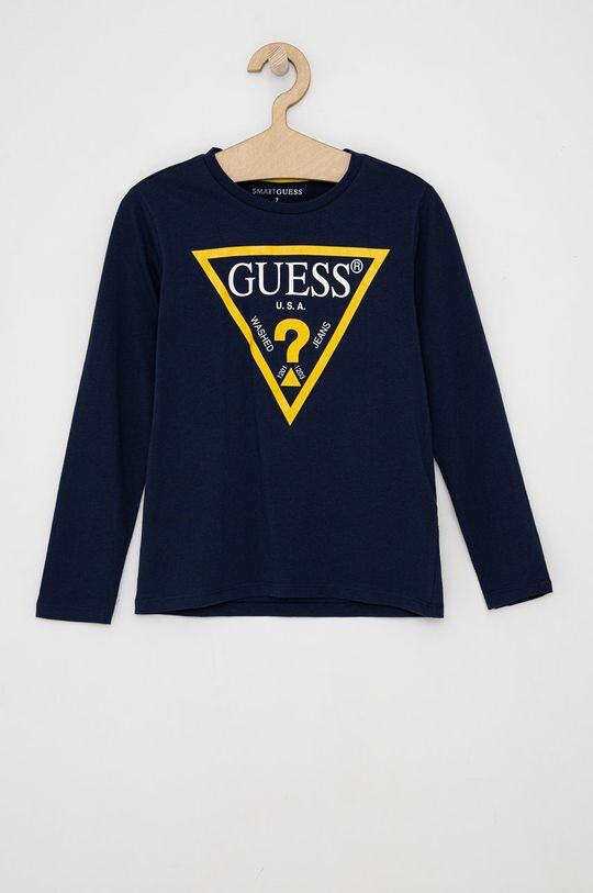 

Детская футболка с длинными рукавами Guess, темно-синий