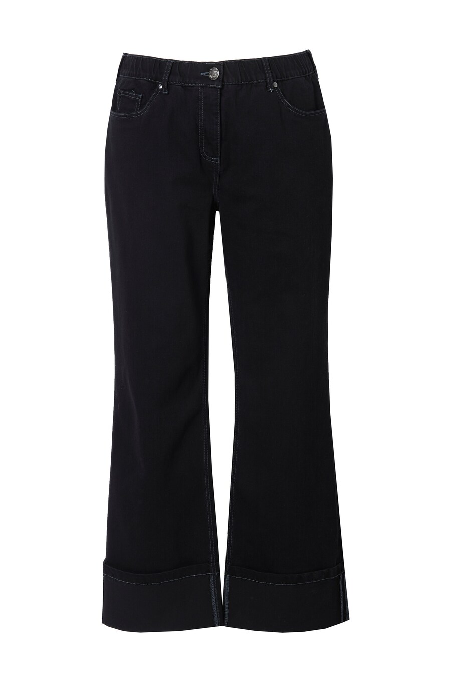 

Джинсы с широкими штанинами Ulla Popken, черный